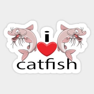 I Heart Catfish Sticker